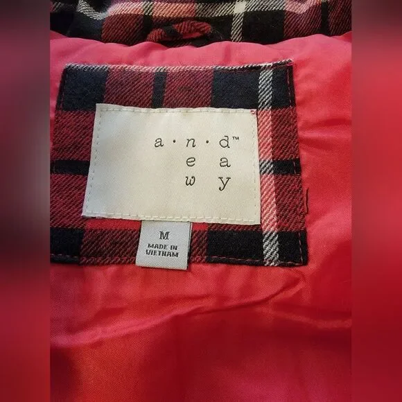 a.new.day brand women's flannel vest size M - Picture 5 of 7
